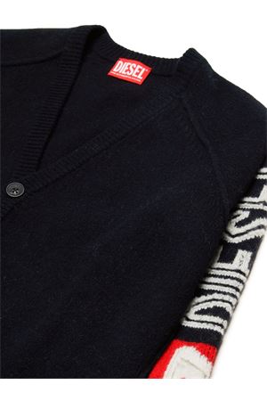 black wool cardigan DIESEL KIDS | J020730EKASK900